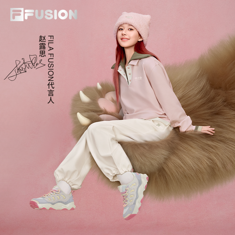 FILAFUSION斐乐女鞋熊爪鞋2025冬季新款加绒休闲鞋运动鞋男老爹鞋
