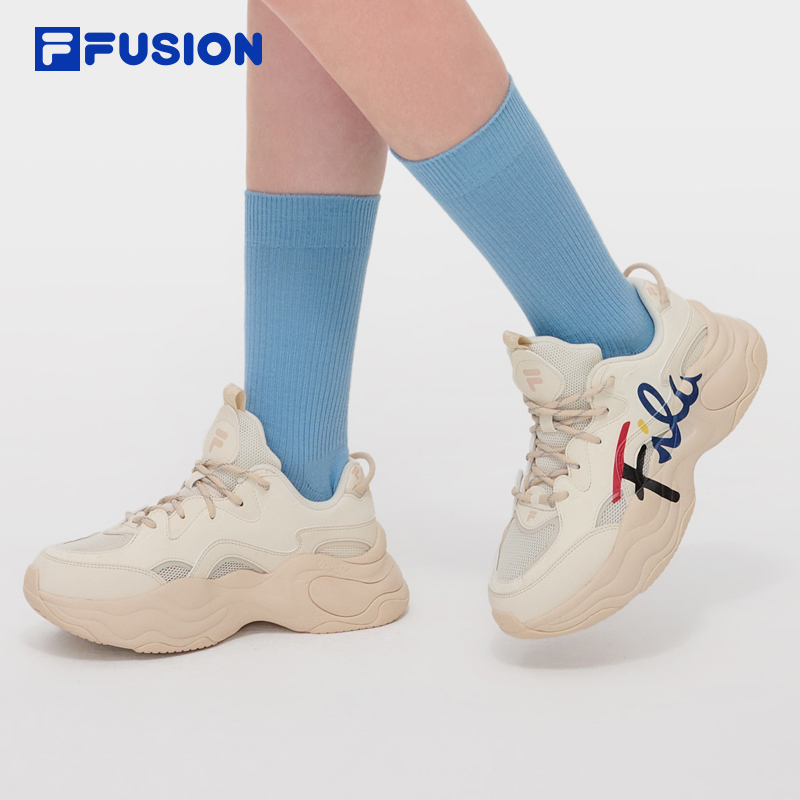 FILA FUSION斐乐女鞋厚底老爹鞋2024夏季新款休闲透气鞋子运动鞋