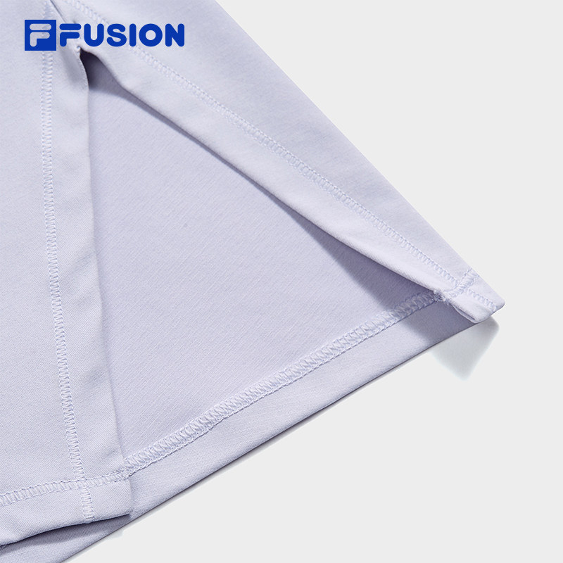 FILA FUSION斐乐潮牌女子针织短袖衫2025夏季新款时尚修身干爽T恤,淘宝优惠券,粉丝福利购,淘宝优惠卷