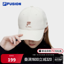 FILA FUSION Fired Colourful Baseball Cap 2023 Autumn Fashion Sports Duck Tongue Cap Sun-white Cap