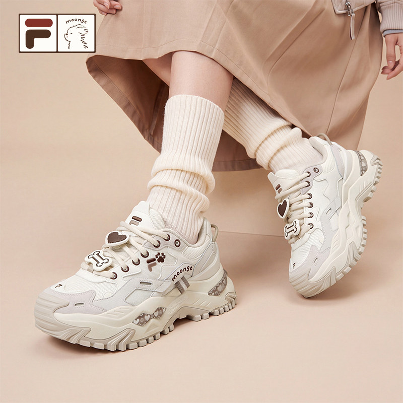斐乐硬糖丨潦草小狗联名FILA FUSION厚底老爹鞋女鞋26新款休闲鞋 免定实拍商品图