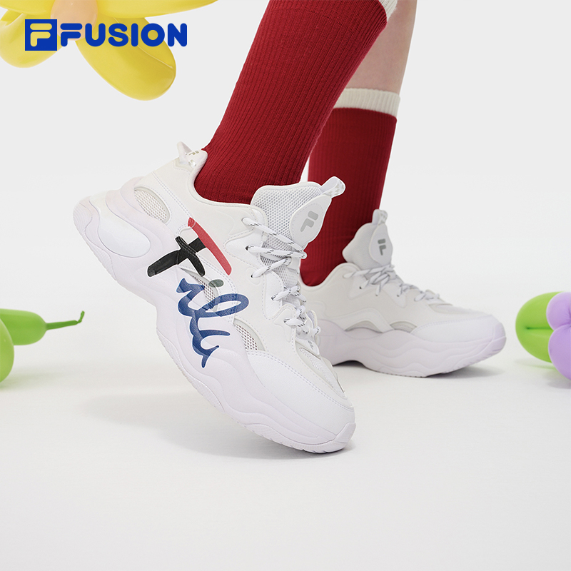 FILA FUSION斐乐女鞋厚底老爹鞋2024夏季新款休闲透气鞋子运动鞋