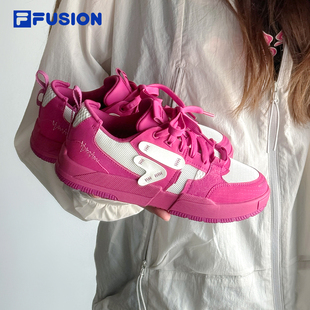 几何|FILA FUSION斐乐女子板鞋2025秋季新款厚底增高休闲运动鞋男