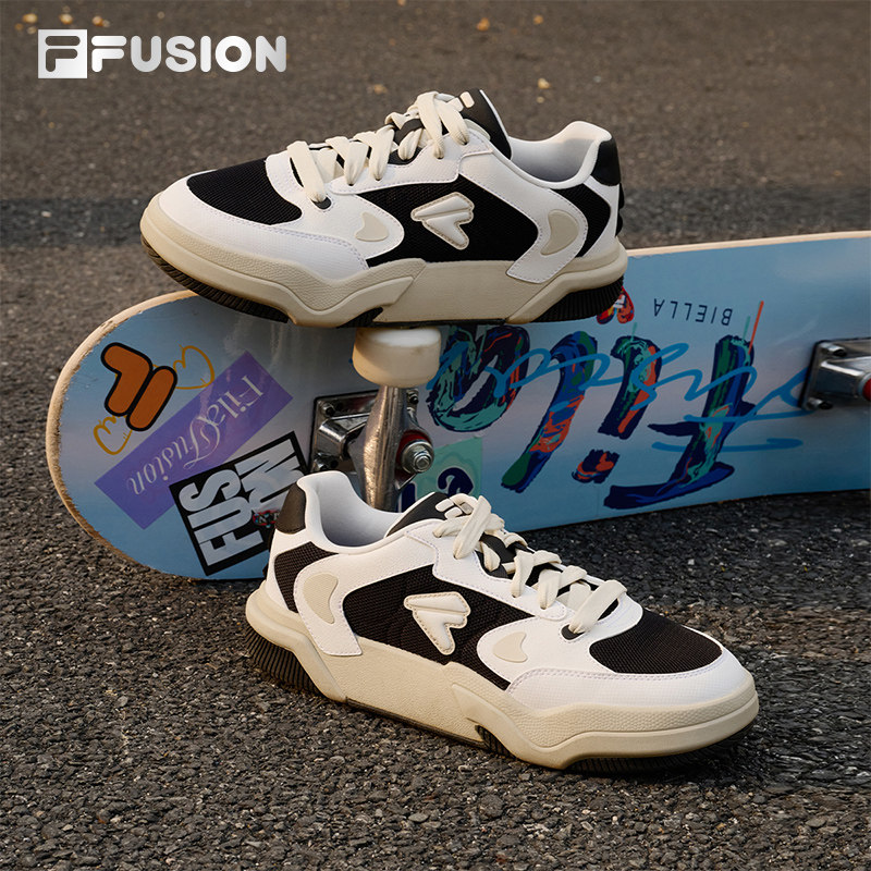 FILA FUSION斐乐潮牌男子板鞋2025夏款轻便网面透气女休闲运动鞋,淘宝优惠券,粉丝福利购,淘宝优惠卷