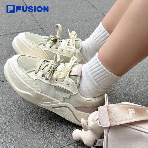 FILA FUSION斐乐女鞋帆布鞋板鞋厚底小白鞋运动鞋休闲鞋鞋子男鞋 - 图1