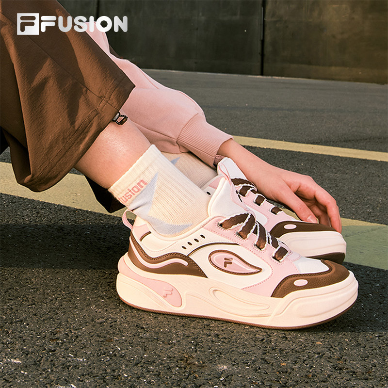 蛋糕鞋丨FILA FUSION斐乐潮牌女鞋厚底增高板鞋新款休闲鞋大头鞋,淘宝优惠券,粉丝福利购,淘宝优惠卷