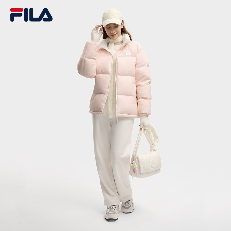 FILA斐乐双面穿外套女2025冬新面包服防泼水防污保暖情侣羽绒服男,淘宝优惠券,粉丝福利购,淘宝优惠卷