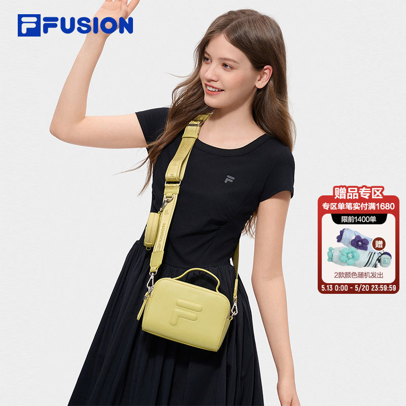 FILA FUSION斐乐潮牌斜挎包女包包2026夏季新款单肩包相机包男包
