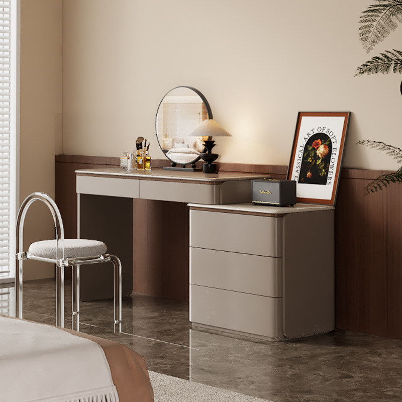 2025新款实木梳妆台卧室轻奢高级感伸缩化妆桌床尾收纳柜斗柜一体,淘宝优惠券,粉丝福利购,淘宝优惠卷