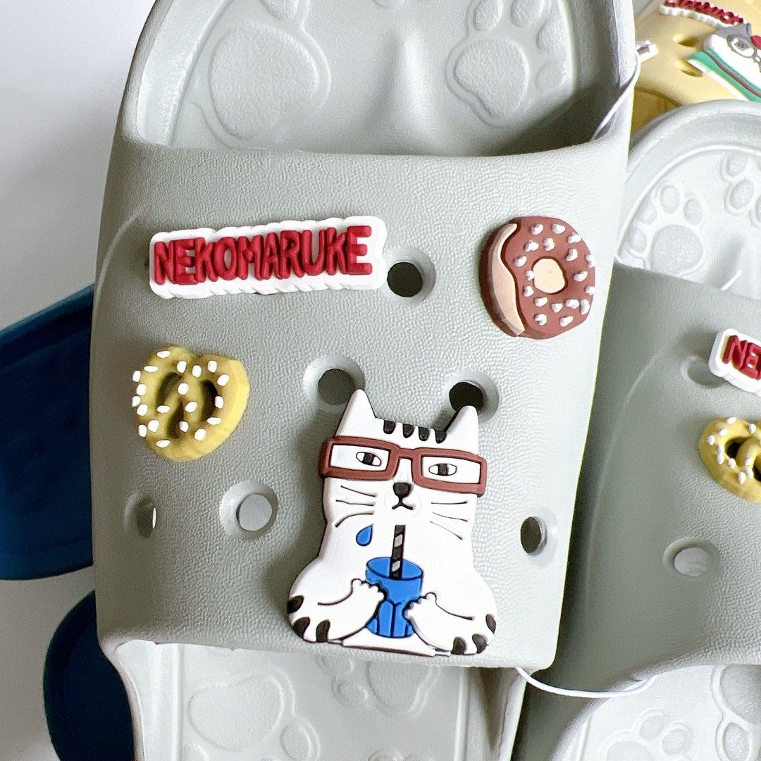 日本原单 拖鞋踩屎感一体成型拖鞋猫咪法斗图案舒适防滑拖鞋413,淘宝优惠券,粉丝福利购,淘宝优惠卷