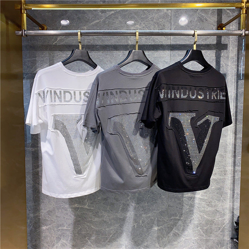 欧美短袖男潮牌潮流韩版重工t恤 集要T恤