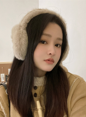耳套冬女简约可折叠可爱耳罩学生情侣耳包护耳保暖防寒毛绒耳捂子