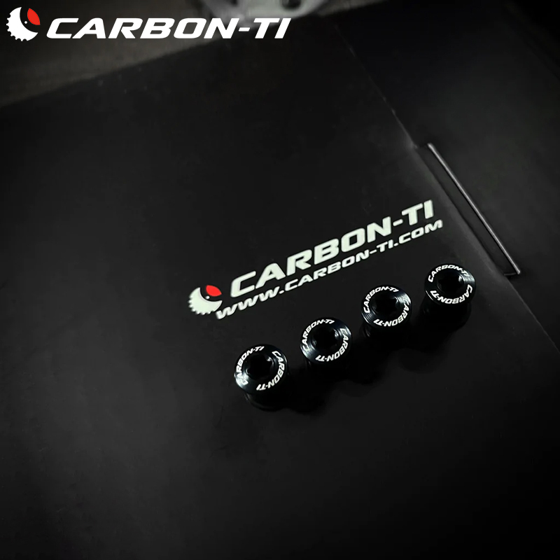 Carbon Ti XFix公路自行车牙盘盘钉彩色超轻铝合金盘片螺丝-图0