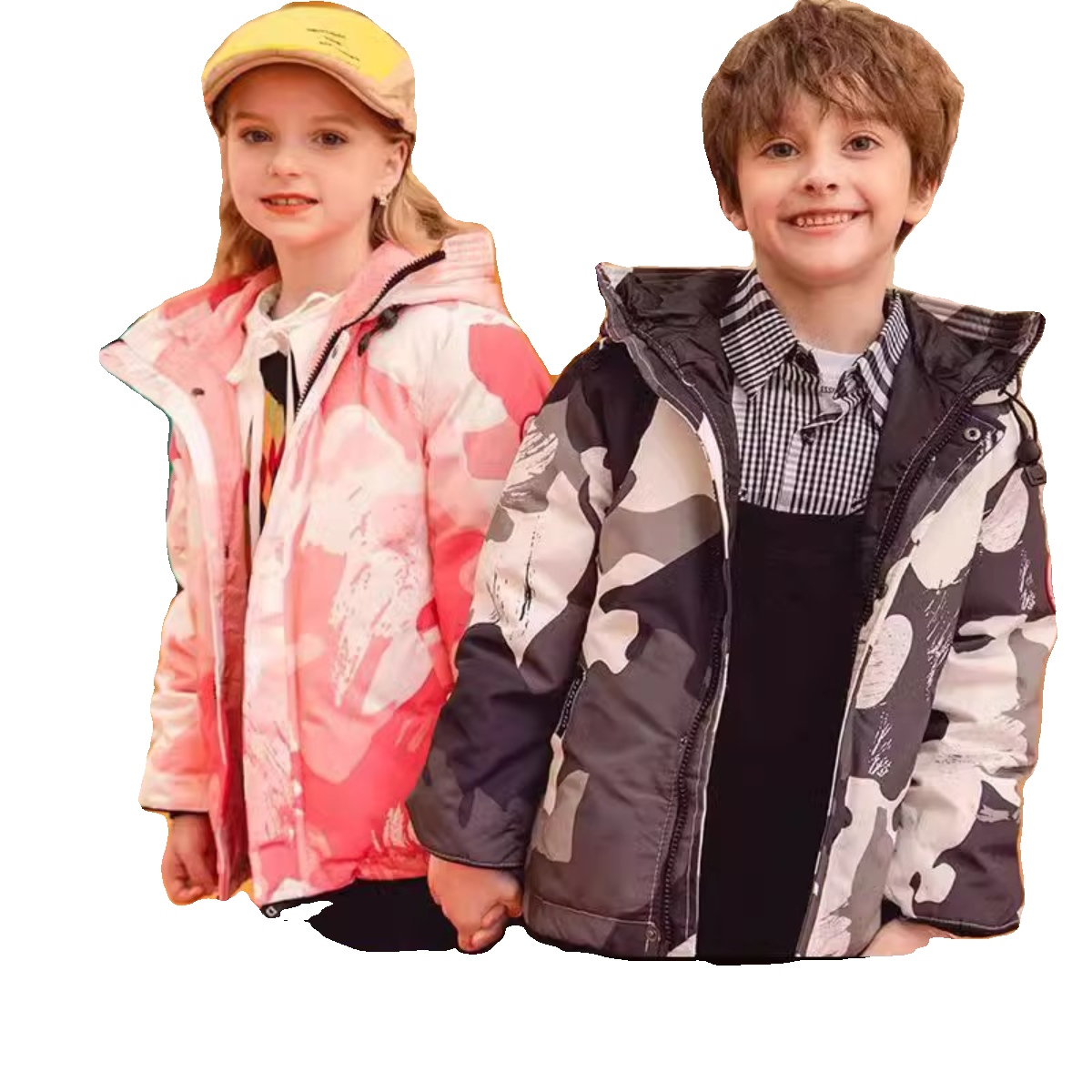 加拿大儿童加厚防风防水羽绒服