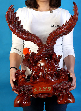老鹰摆件大展宏图鹰鹏程万里开业礼品乔迁礼品周年庆送礼落地摆件