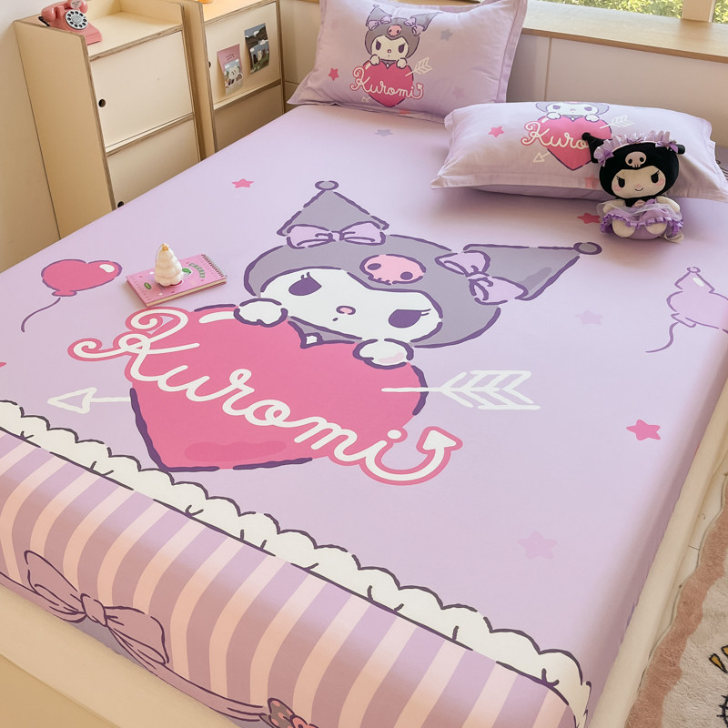 美乐蒂全棉床单床笠三件套儿童卡通纯棉女孩床罩床垫保护套防尘罩,淘宝优惠券,粉丝福利购,淘宝优惠卷
