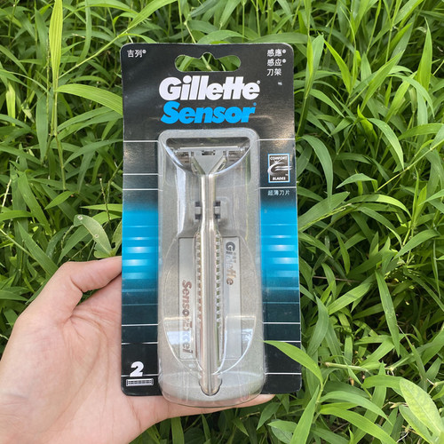 吉列超级感应刀架超级感应刀片手动剃须刀刮胡刀男士老式刮脸刀正 - 图2