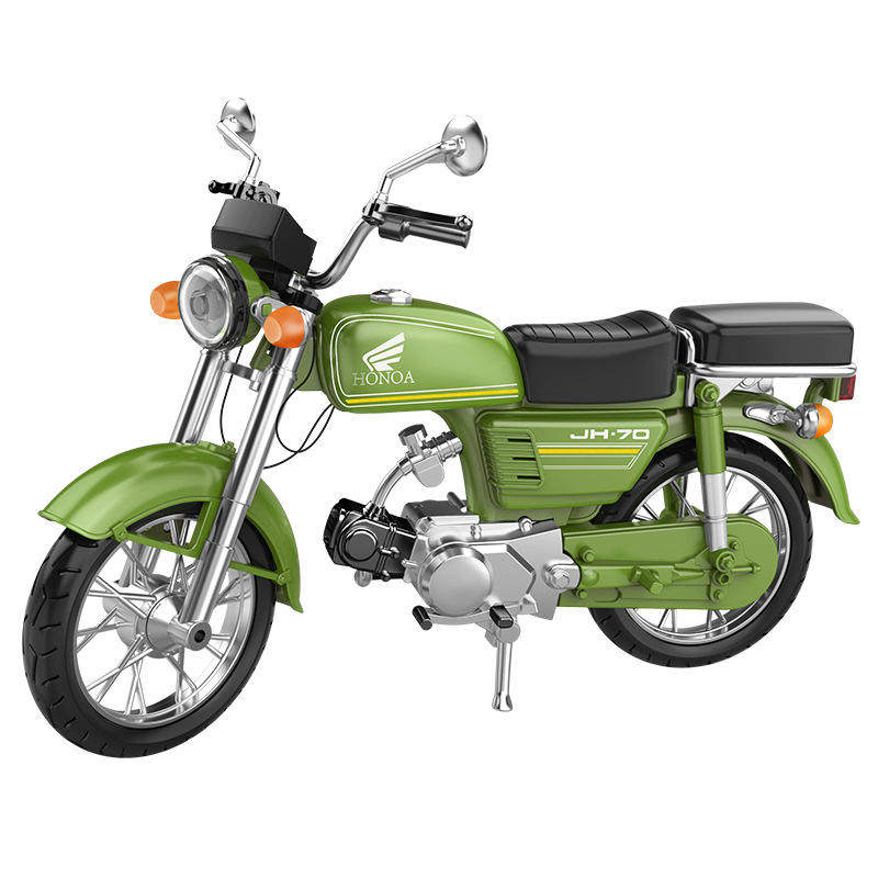 新款1:10嘉陵JH-70摩托车合金模型摆件送礼复古儿童玩具 外贸热销,淘宝优惠券,粉丝福利购,淘宝优惠卷