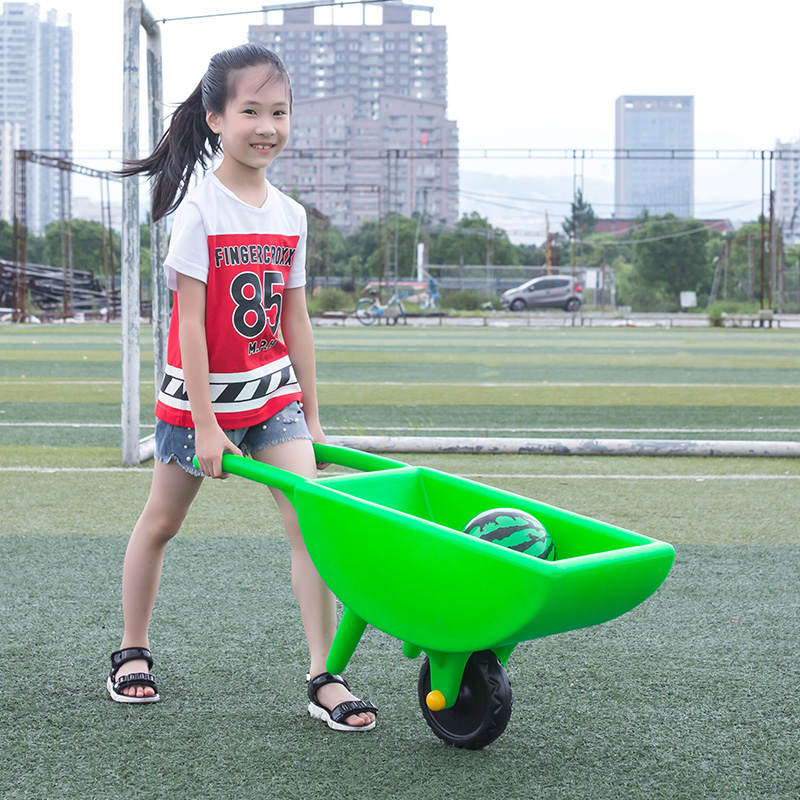 幼儿园户外体育器械小推车感统练平衡手推车儿童游戏翻斗车独轮车