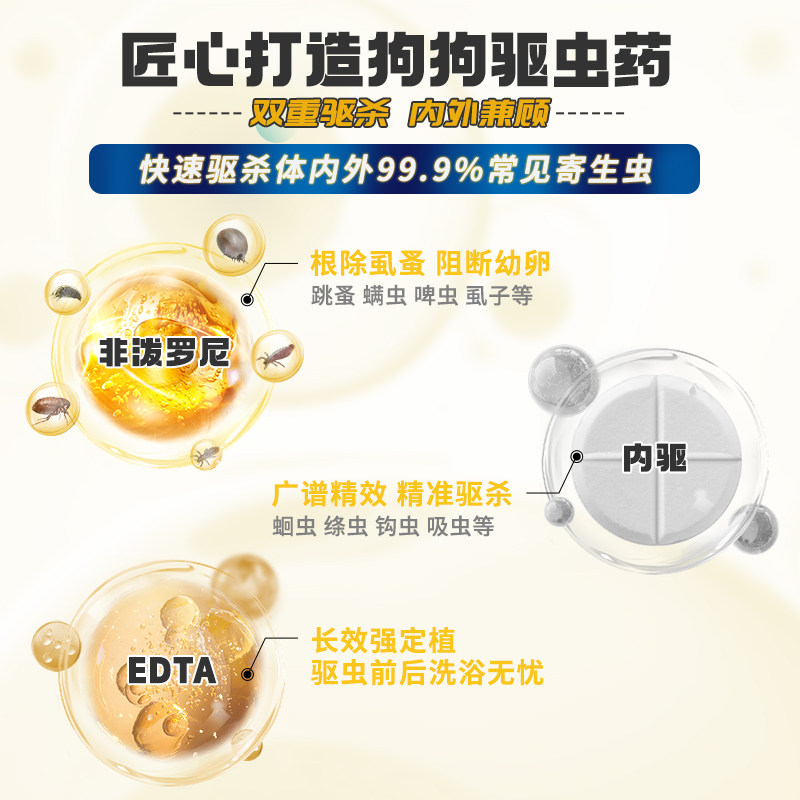 鑫安狗狗驱虫药体内外一体幼犬用爱滴净宠物非泼罗尼体外驱虫狗,淘宝优惠券,粉丝福利购,淘宝优惠卷