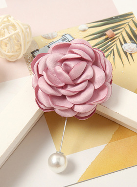 scarf Silk scarf buckle petal Pearl pin 花瓣珍珠别针扣