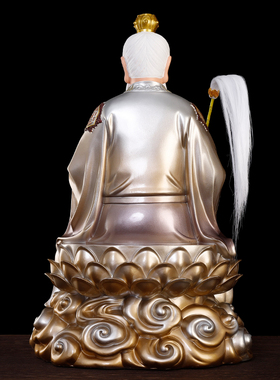 仿铜彩三清像慈缘阁摆件