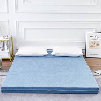 Folding mattress soft cushion nap tatami sponge mat ນັກຮຽນດຽວຫໍພັກໃຫ້ເຊົ່າຜ້າປູພື້ນພິເສດສາມາດປັບແຕ່ງໄດ້