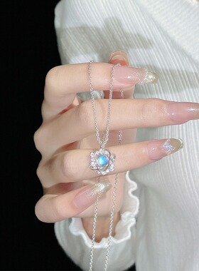 999纯银星球项链女高级感锁骨链