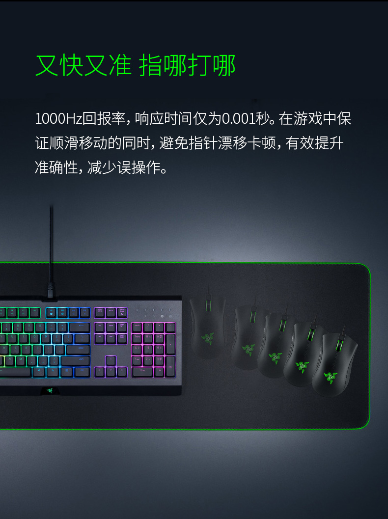 Razer雷蛇炼狱蝰蛇标准版V2X黑色白色电脑有线LOL电竞游戏鼠标宏-图2