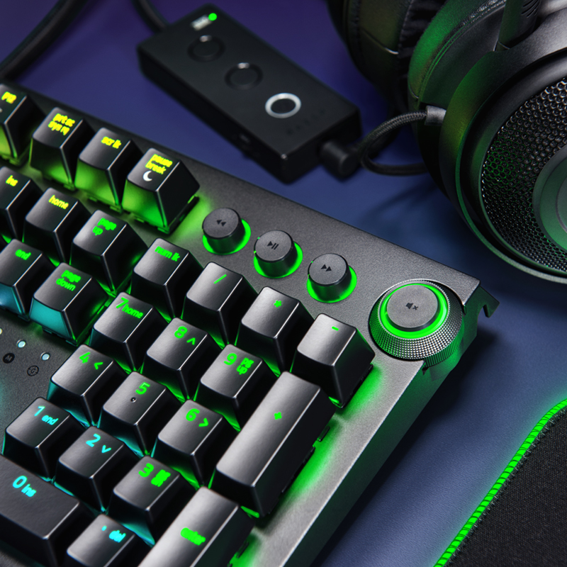 Razer雷蛇 黑寡妇蜘蛛标准版背光电竞电脑游戏104有线机械键盘 - 图1