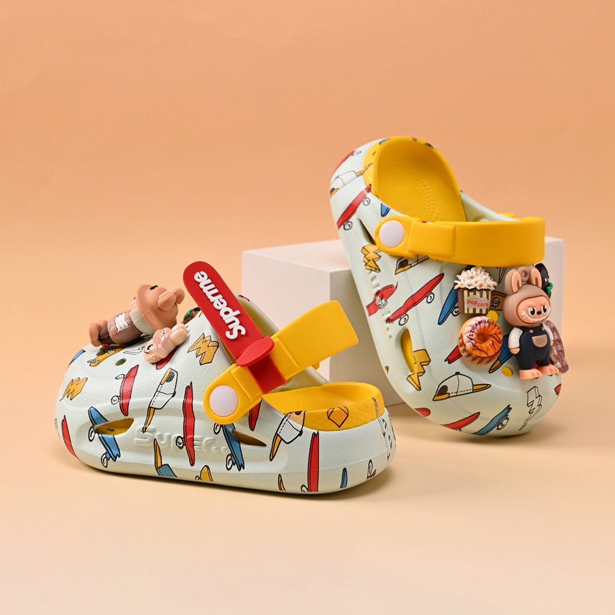 labubu拉布布儿童洞洞鞋女童拖鞋2026夏季新款软底沙滩凉拖鞋卡通,淘宝优惠券,粉丝福利购,淘宝优惠卷