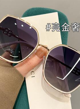 韩国偏光级专用太阳眼镜男女60MM款防UV400显瘦遮阳大脸感开车