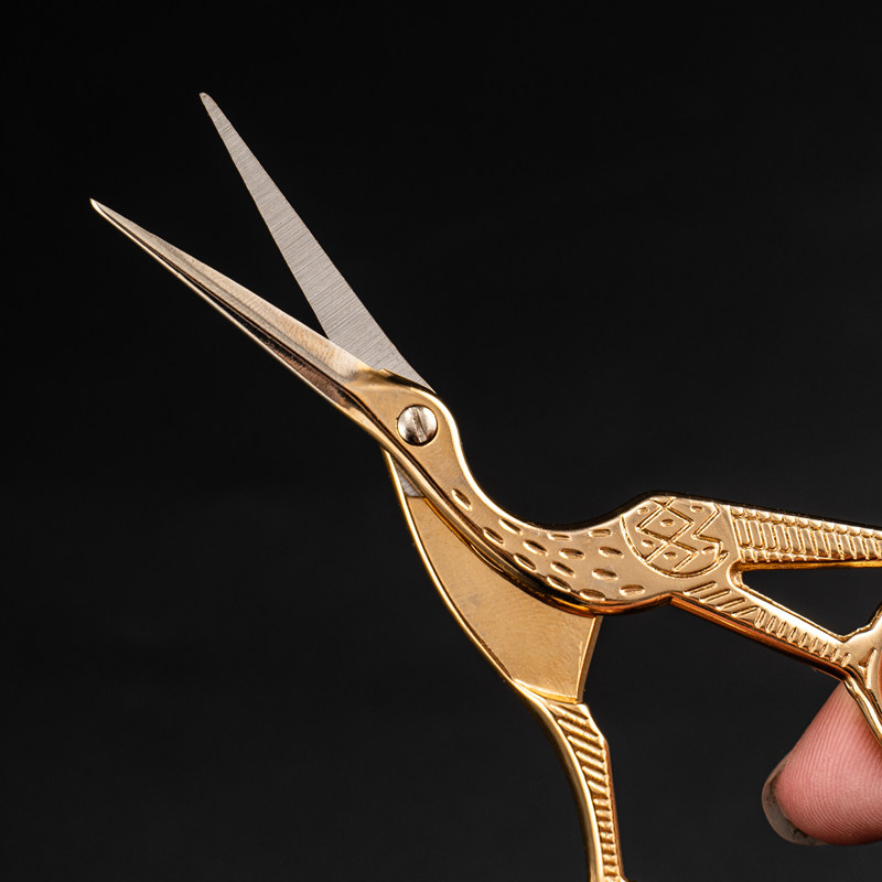 中式复古家用鹤形剪刀手工剪纸小号不锈钢茶叶袋包装茶剪茶具配件,淘宝优惠券,粉丝福利购,淘宝优惠卷