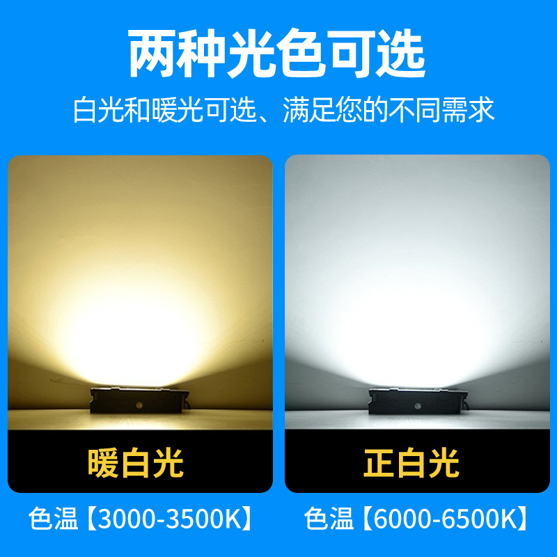 led投光灯射灯室外庭院强光超亮工地工厂房车间探照灯户外照明灯 - 图1