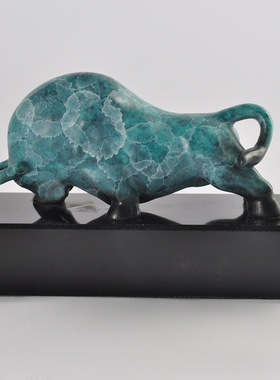 铜牛摆件开拓牛牛气冲天家居玄关办公室摆设装饰品开业乔迁礼品