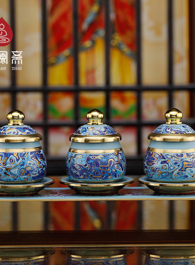 铜佛具用品大全供奉供具供佛家用佛前供水杯供盘香熏炉珐琅彩色