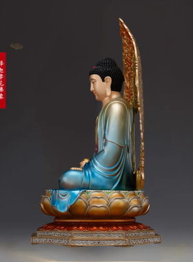 骏澜斋释迦摩尼铜佛像家用佛堂全堂佛佛具用品大全佛具用品全套