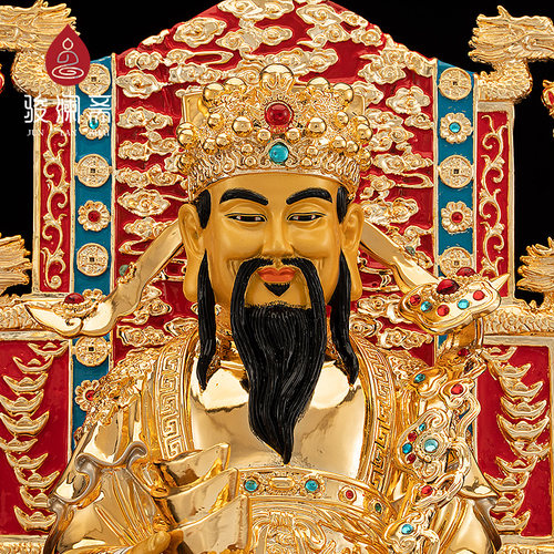 铜金衣财神爷神像供奉家用店铺招财文财神爷佛像摆件大全 - 图1