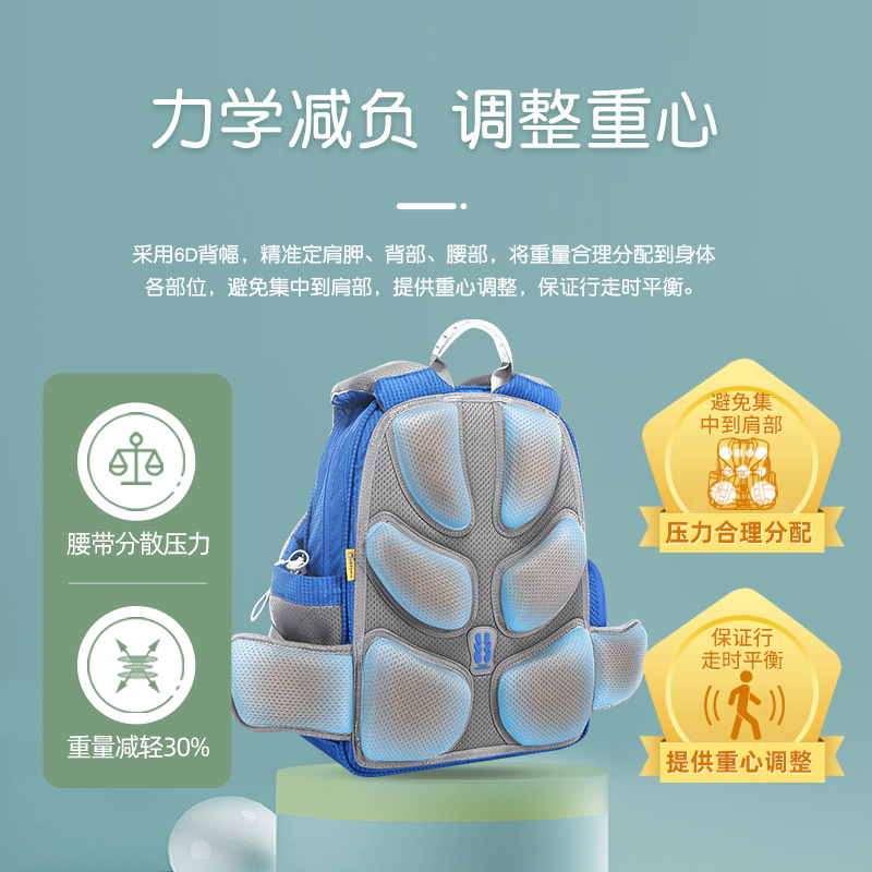 【杰出单品】乐同书包小学生护脊减负一二三到六年级儿童双肩背包 - 图3