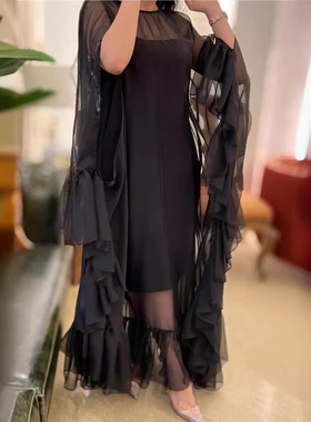 2025 Women's Independent Station  Sexy Inner Cape Mesh Big S