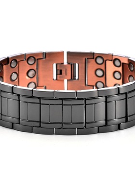 Three Row Magnetic Red pper Bracelet Fashion Simple Men's Sh