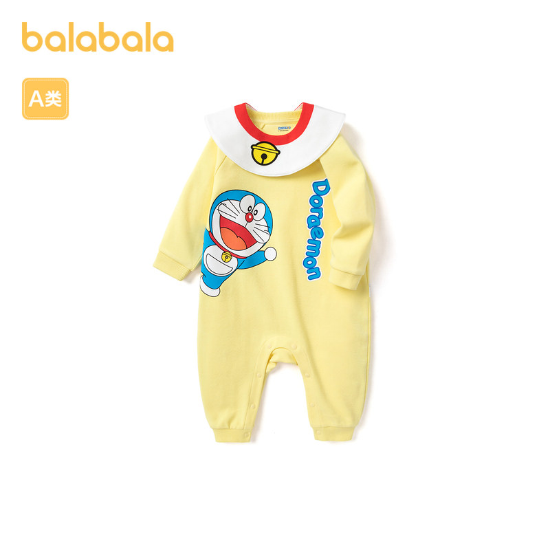 巴拉巴拉新生儿外出服哆啦a梦哈衣 巴拉巴拉outlets店连身衣/爬服/哈衣