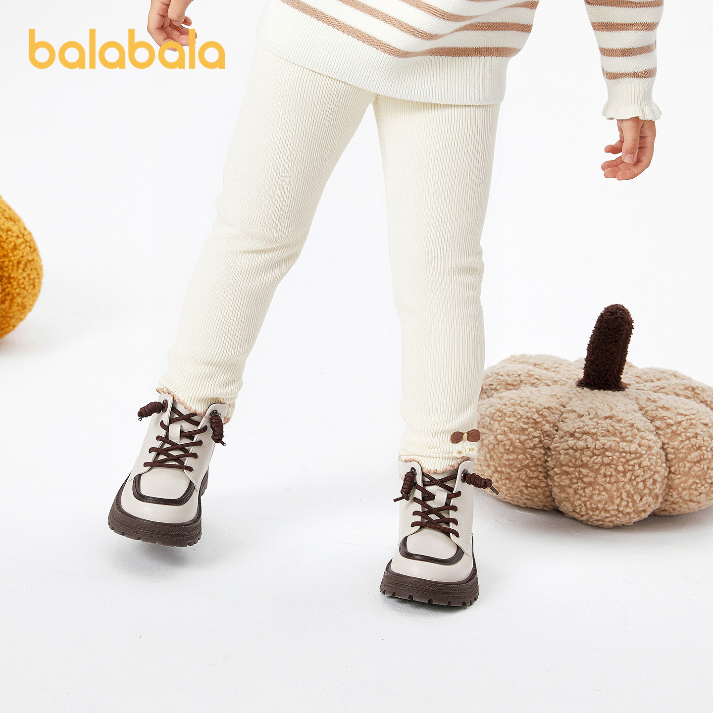 【商场同款】巴拉巴拉宝宝打底裤加绒舒适裤子秋冬女童装2025新款,淘宝优惠券,粉丝福利购,淘宝优惠卷