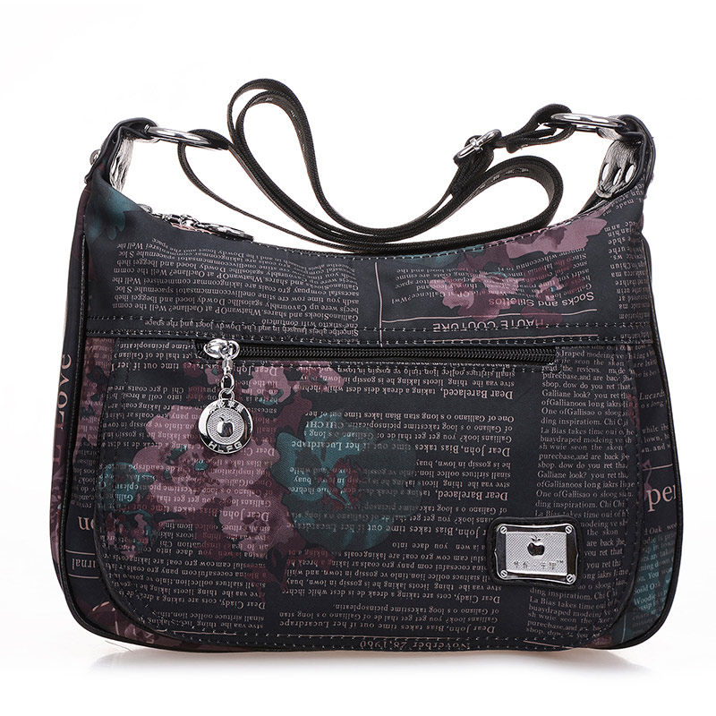 中年布包斜挎简约帆布百搭单肩包 魅诗特女士包袋