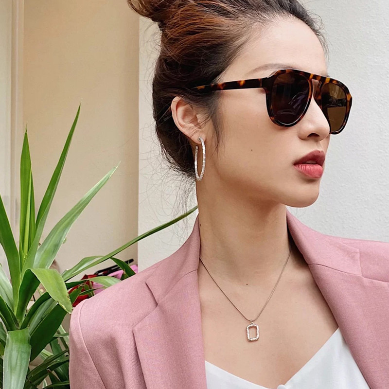 Abyb Charming宋妍霏同款项链女锁骨链新款百搭艺术框嘻哈ins