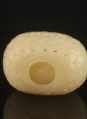 寿山石芙蓉石糖白玉石绣球手件把玩手串手饰玉石天然保真文玩收藏