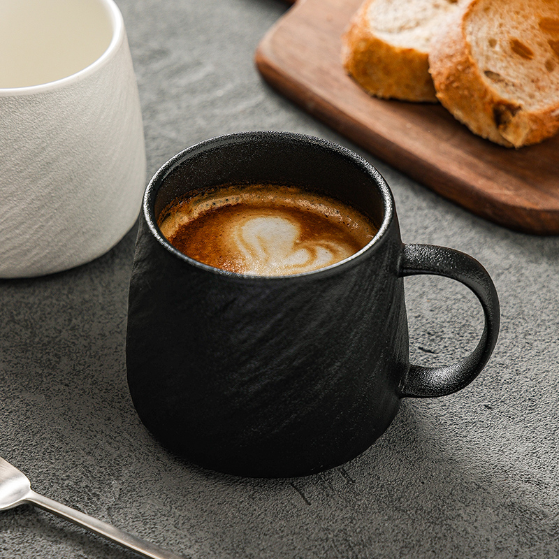 简约陶瓷马克杯大容量喝水杯子小众男生水杯茶杯咖啡杯家用情侣杯-图2