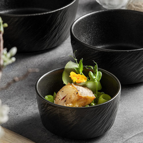 简约吃饭碗家用高级感泡面碗平底碗汤碗沙拉碗创意陶瓷米饭碗单个 - 图0