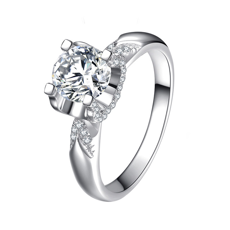 Zhou Shangfan cultivated diamond ring 1 carat 18K gold bull head ring