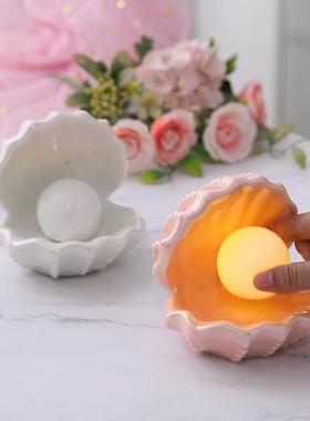 幻彩釉色室内通用陶瓷小夜灯